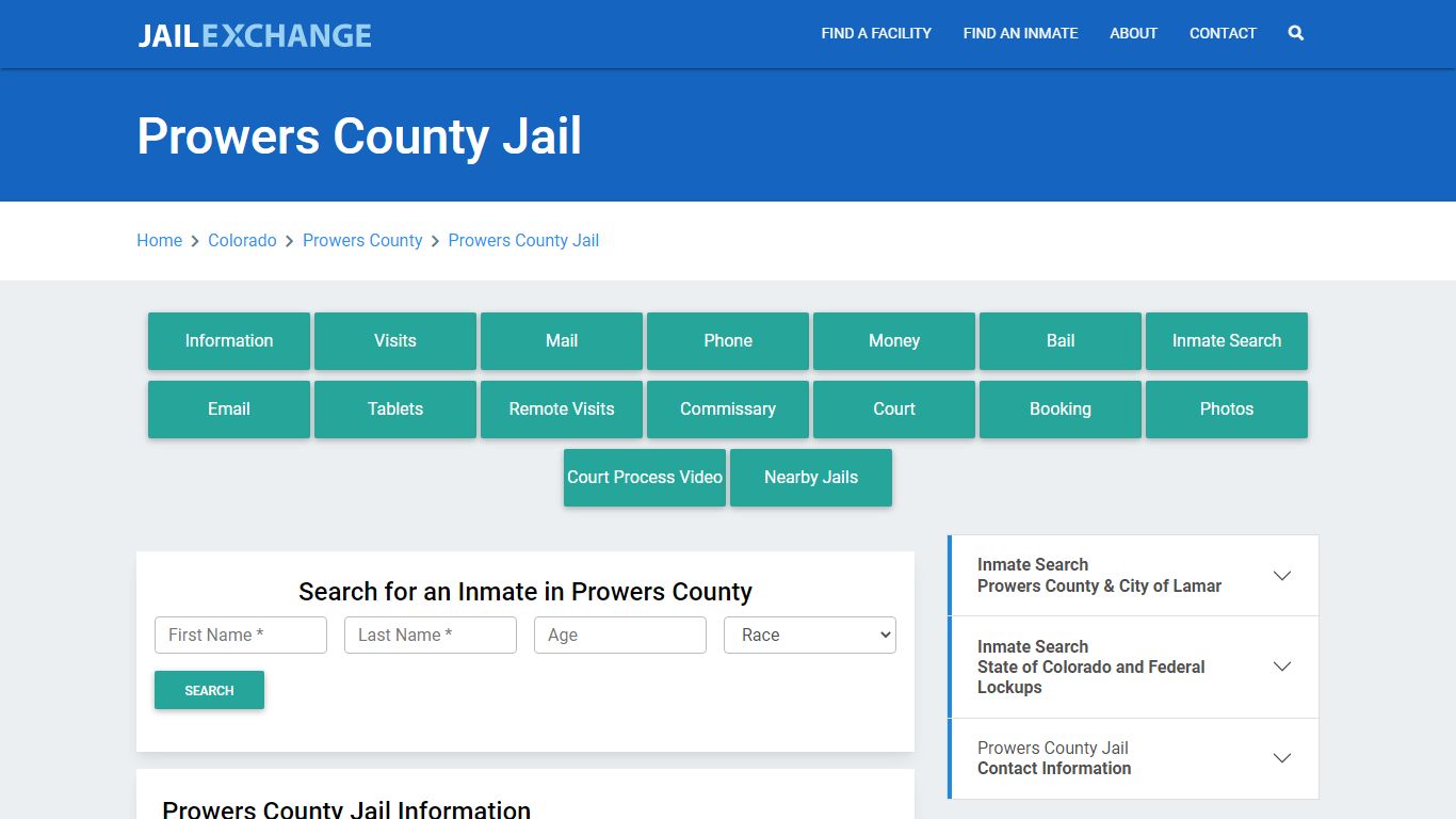 Prowers County Jail Roster Lookup, CO, Inmate Search